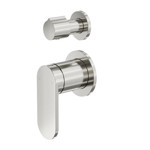 Linsol Capo 2-Plate Wall Mixer with Divertor - Brushed Nickel 