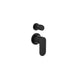 Linsol Capo 2-Plate Wall Mixer with Divertor - Matte Black 