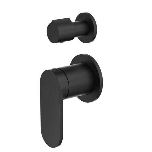 Linsol Capo 2-Plate Wall Mixer with Divertor - Matte Black 
