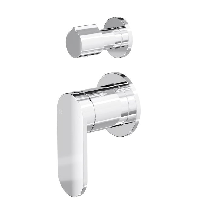 Linsol Capo 2-Plate Wall Mixer with Divertor Trim Kit - Chrome 