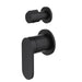 Linsol Capo 2-Plate Wall Mixer with Divertor Trim Kit - Matte Black 
