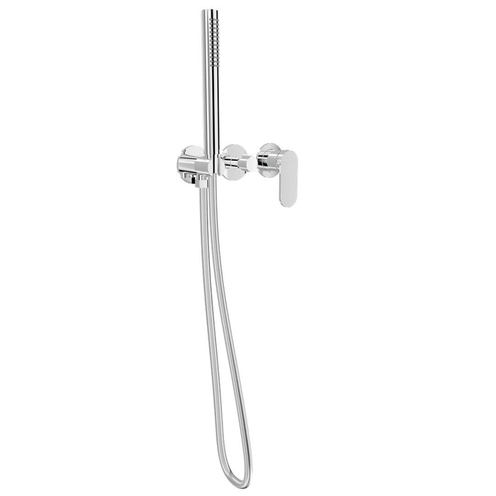 Linsol Capo 3-Plate Wall Mixer with Hand Shower - Chrome 
