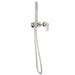 Linsol Capo 3-Plate Wall Mixer with Hand Shower Trim Kit - Brushed Nickel 