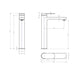 Linsol Capo Tall Basin Mixer - Brushed Nickel 