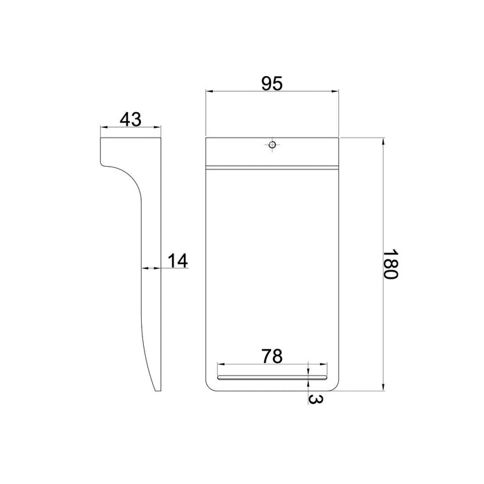 Linsol Cascada S2 Waterfall Bath Spout - Matte Black 