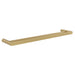 Linsol Circle 600mm Double Towel Rail - Brushed Brass 