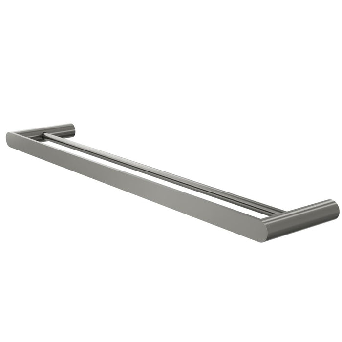 Linsol Circle 600mm Double Towel Rail - Gunmetal 