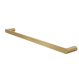 Linsol Circle 600mm Single Towel Rail - Brushed Brass 