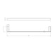 Linsol Circle 600mm Single Towel Rail - Gunmetal 
