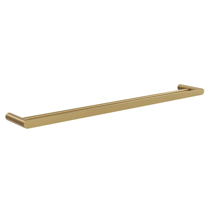 Linsol Circle 800mm Double Towel Rail - Brushed Brass 