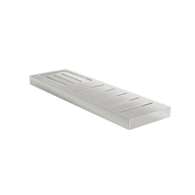 Linsol Circle Metal Shelf with Soap Dish - Brushed Nickel 