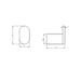Linsol Circle Single Robe Hook - Chrome 