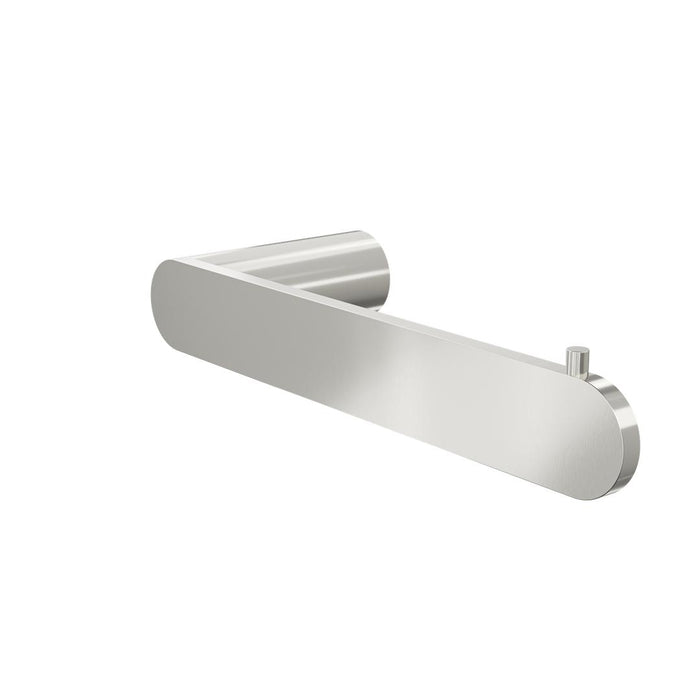 Linsol Circle Toilet Roll Holder - Brushed Nickel 