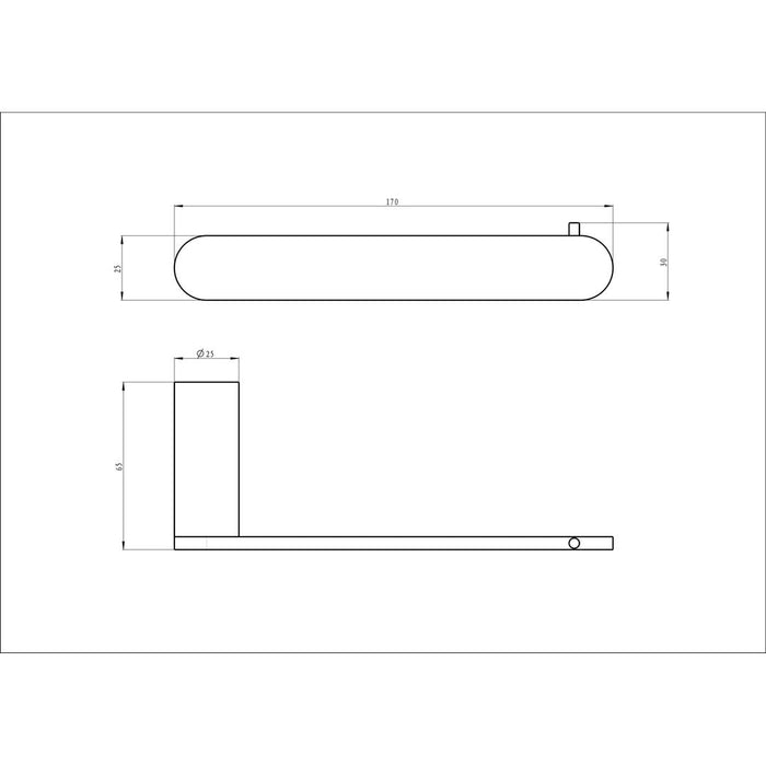 Linsol Circle Toilet Roll Holder - Gunmetal 