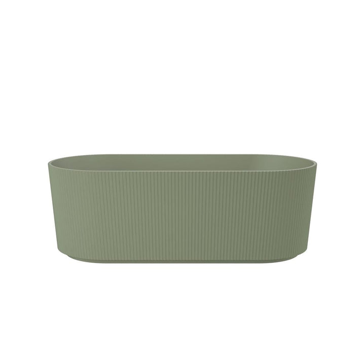 Linsol Cleo 1500mm Freestanding Bath - Sage Green 