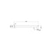 Linsol Corsica 400mm Round Wall Arm - Chrome 