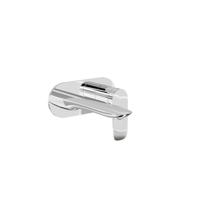 Linsol Curva 1-Plate Wall Basin or Bath Mixer Trim Kit - Chrome 