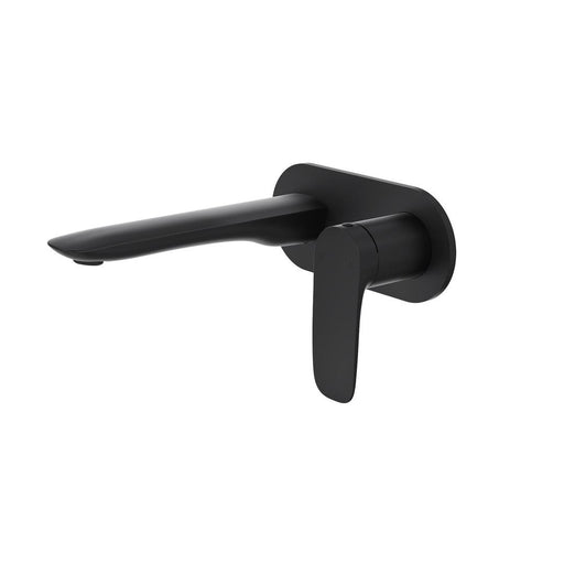 Linsol Curva 1-Plate Wall Basin or Bath Mixer Trim Kit - Matte Black 