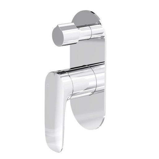 Linsol Curva 1-Plate Wall Mixer with Divertor Trim Kit - Chrome 