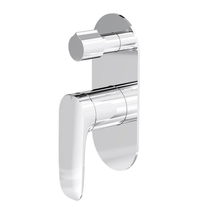 Linsol Curva 1-Plate Wall Mixer with Divertor Trim Kit - Chrome 