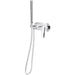 Linsol Curva 1-Plate Wall Mixer with Hand Shower - Chrome 