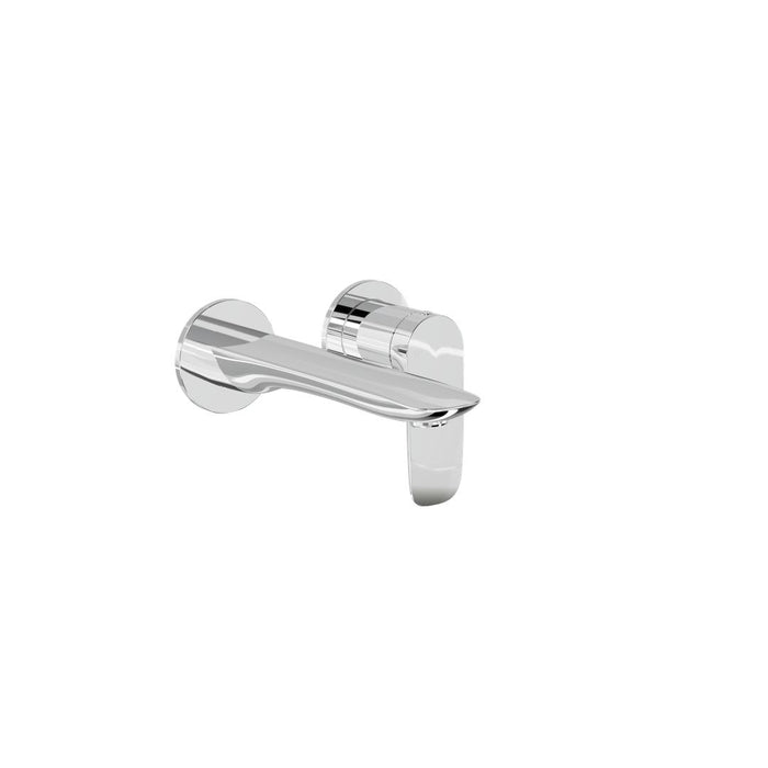 Linsol Curva 2-Plate Wall Basin or Bath Mixer Trim Kit - Chrome 