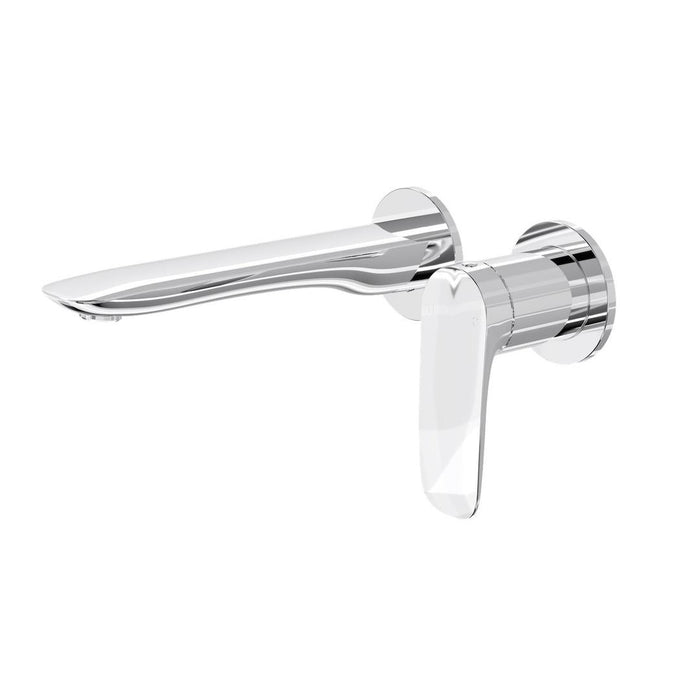 Linsol Curva 2-Plate Wall Basin or Bath Mixer Trim Kit - Chrome 