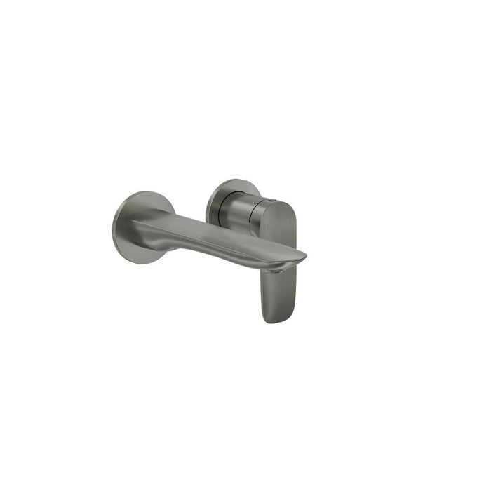 Linsol Curva 2-Plate Wall Basin or Bath Mixer Trim Kit - Gunmetal 