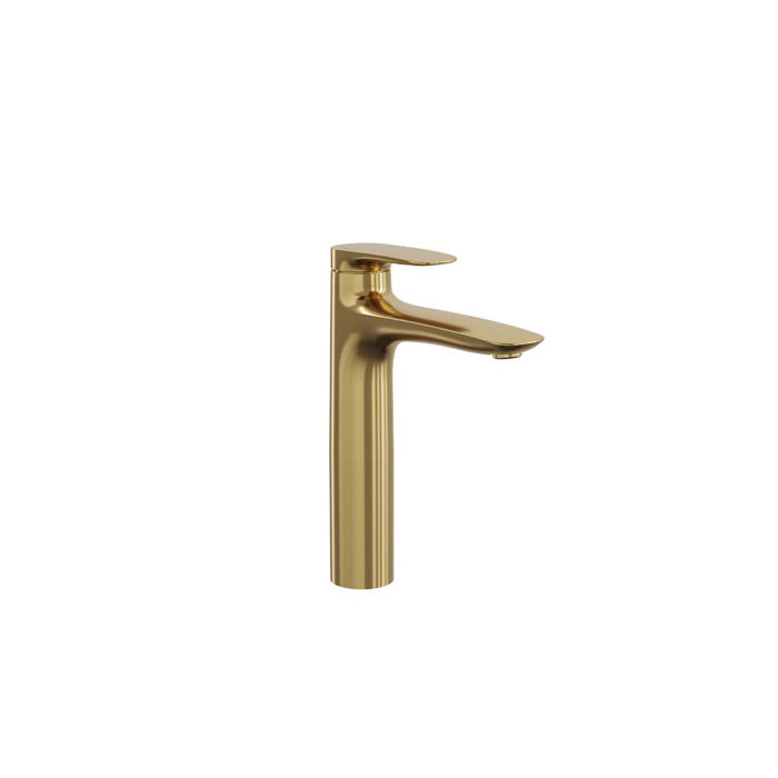 Linsol Curva Mid Height Basin Mixer - Brushed Brass 