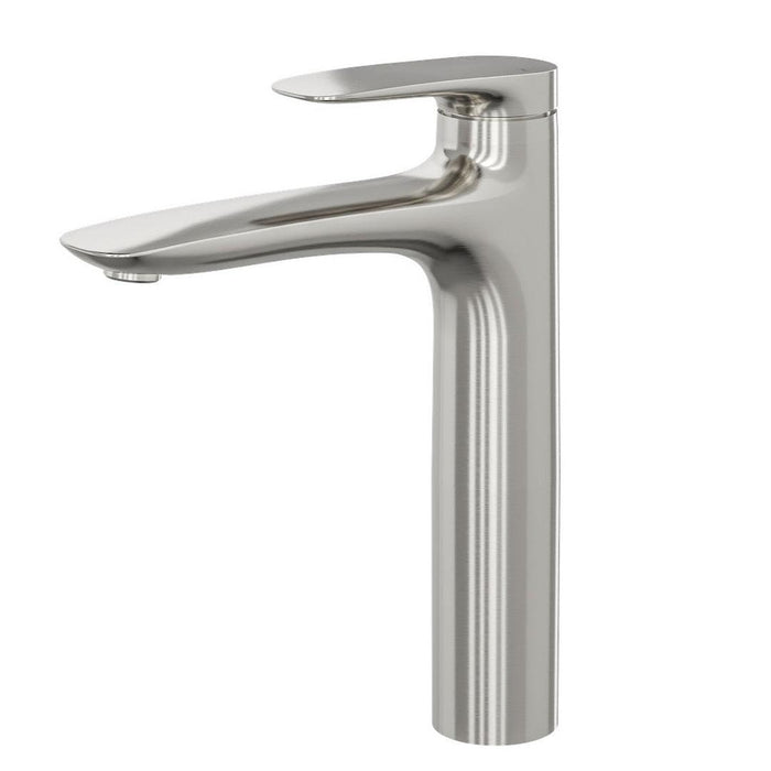 Linsol Curva Mid Height Basin Mixer - Brushed Nickel 