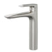 Linsol Curva Mid Height Basin Mixer - Brushed Nickel 