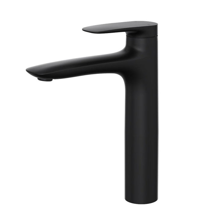 Linsol Curva Mid Height Basin Mixer - Matte Black 