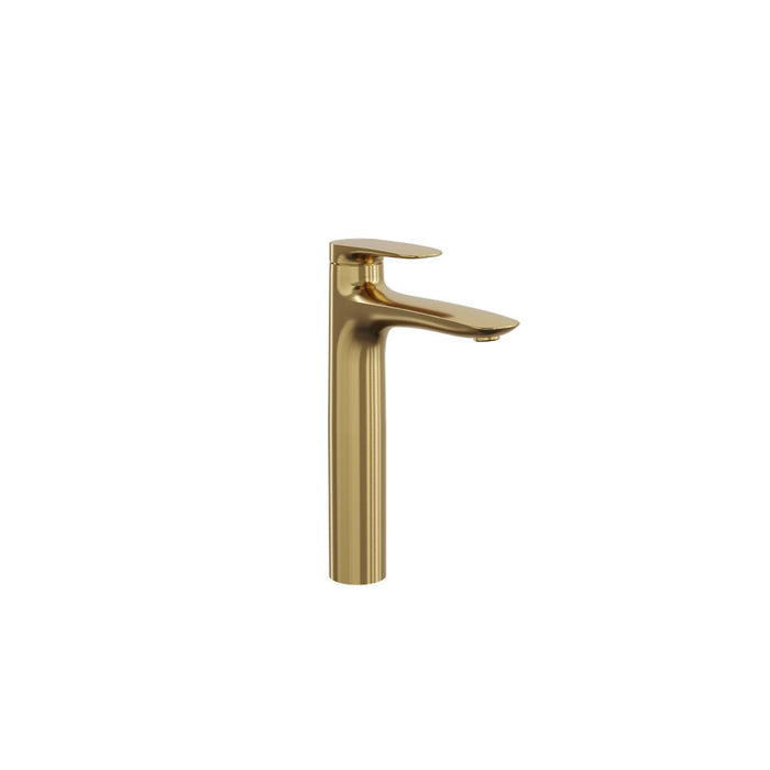 Linsol Curva Tall Basin Mixer - Brushed Brass 