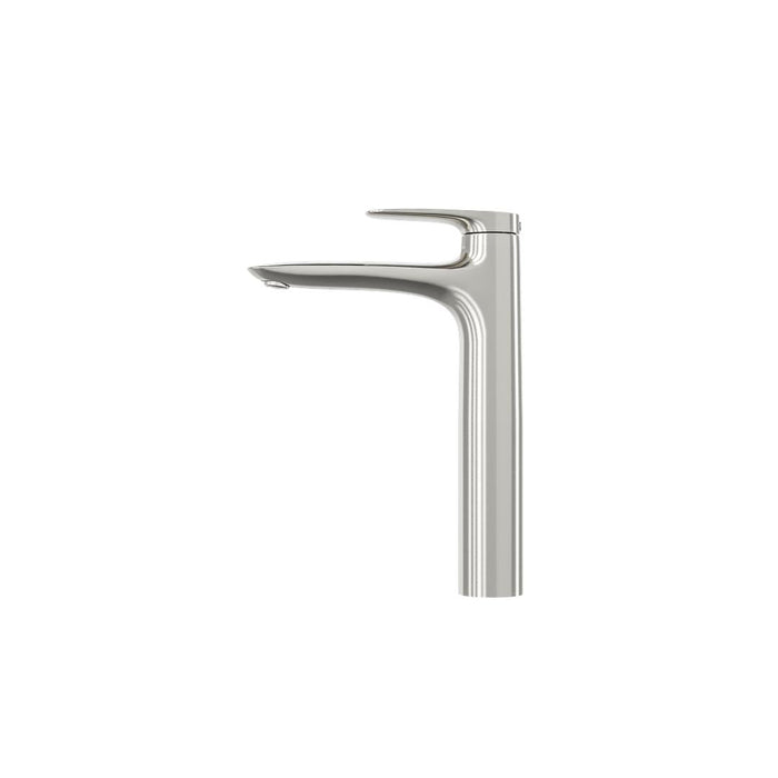 Linsol Curva Tall Basin Mixer - Brushed Nickel 
