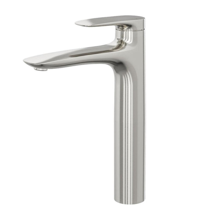 Linsol Curva Tall Basin Mixer - Brushed Nickel 