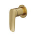 Linsol Curva Wall Mixer - Brushed Brass 