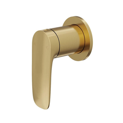 Linsol Curva Wall Mixer Trim Kit - Brushed Brass 