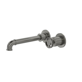Linsol Dynamik 2-Plate Wall Basin or Bath Mixer - Gunmetal 