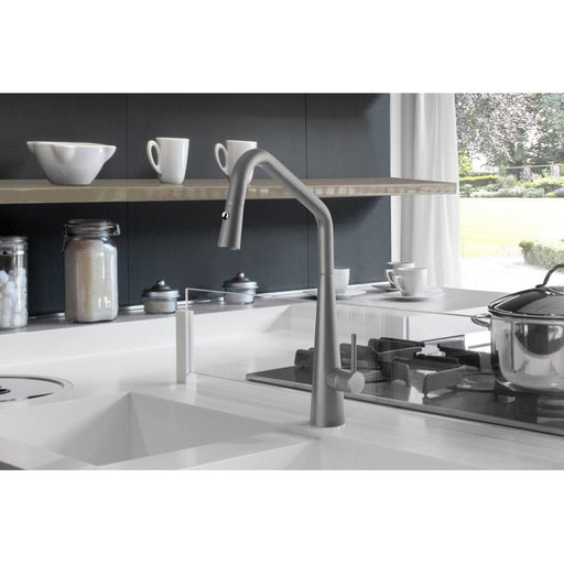 Linsol Elias Grey Wolf Pull Down Kitchen Mixer-ELI-GW-01RE-blue-leaf-bathware