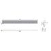 Linsol Ezyflow 1000mm Heelguard Linear Waste DN64 - Matte Black 