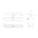 Linsol Ezyflow 1000mm Tile Insert Linear Waste DN89 - Brushed Brass 