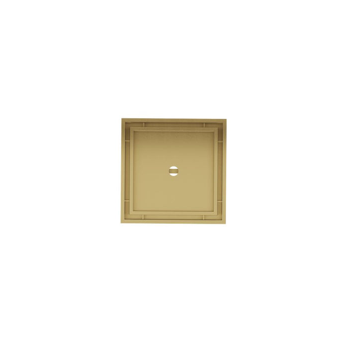 Linsol Ezyflow 110mm Tile Insert Square Waste DN89 - Brushed Brass 