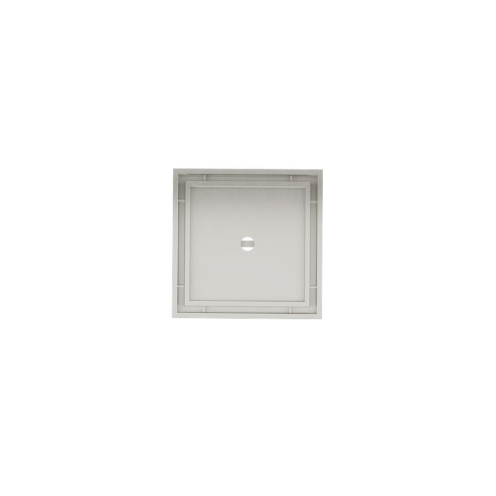 Linsol Ezyflow 110mm Tile Insert Square Waste DN89 - Brushed Nickel 