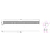 Linsol Ezyflow 1200mm Heelguard Linear Waste DN44 - Brushed Brass 