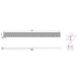 Linsol Ezyflow 1200mm Heelguard Linear Waste DN64 - Matte Black 