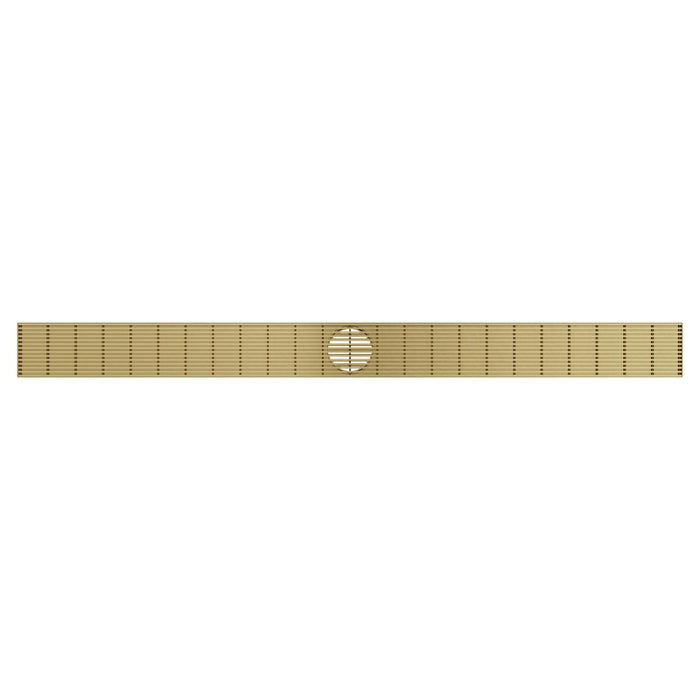 Linsol Ezyflow 1200mm Heelguard Linear Waste DN89 - Brushed Brass 