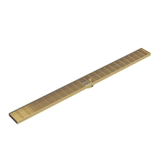 Linsol Ezyflow 1200mm Heelguard Linear Waste DN89 - Brushed Brass 
