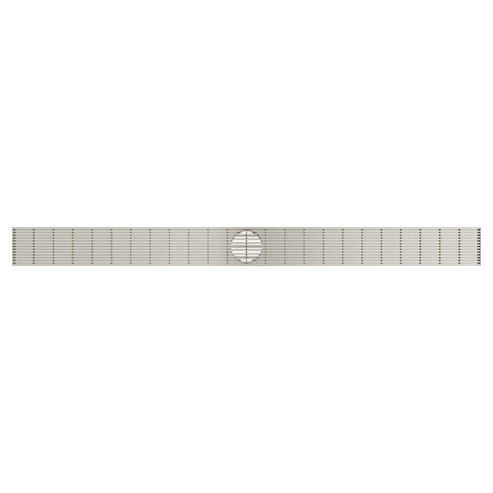 Linsol Ezyflow 1200mm Heelguard Linear Waste DN89 - Brushed Nickel 
