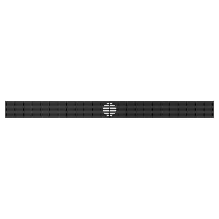 Linsol Ezyflow 1200mm Heelguard Linear Waste DN89 - Matte Black 