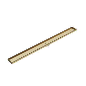 Linsol Ezyflow 1200mm Tile Insert Linear Waste DN64 - Brushed Brass 